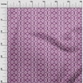 thumbnail image 3 of oneOone Cotton Silk Purple Fabric Asian Block Craft Project Decor Fabric Printed by The Yard 42 Inche Wide-7613, 3 of 4