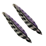 2 Pack of 8.5 Inch Marlin Lure and trolling Lure Squid Skirts (Purple Halo)