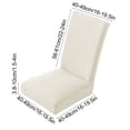 thumbnail image 3 of Chair Covers, Stretch Slipcovers For Dining Chairs, Elastic Polyester Seat Protectors Washable For Kitchen Wedding Banquet Decor, White, 3 of 6