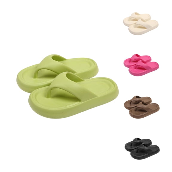 Bixock Sandals for Women,Slippers for Women,Women's Shoes Solid Color Sandals Couples Thick Sole Soft Sole Lightweight for Home Indoor Daily Casual Wear Sandals