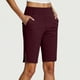 thumbnail image 1 of MKLEKYY Leggings de compresión para mujer, capris de verano para mujer, pantalones de yoga elásticos hasta la rodilla, pantalones casuales de cintura elástica recortados con bolsillos, 1 of 5