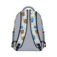 thumbnail image 3 of Baseballs and Gloves Light Blue Pattern Backpack for School, Cute School Bag with Adjustable Shoulder Straps and Padded Back, 15.3"x11"x6.7", 3 of 5