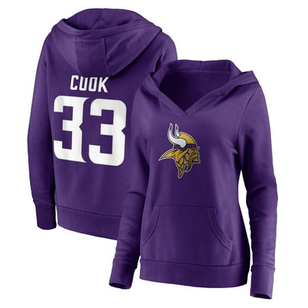 Dalvin Cook Minnesota Vikings Fanatics Branded Women's Player Icon Name & Number Pullover Hoodie - Purple