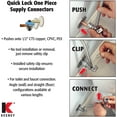 thumbnail image 3 of The Keeney Manufacturing 2068PCPOLFL12K 0.5 Quick Lock Secure 20 in. Faucet Supply Line, 3 of 3