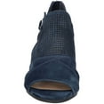 thumbnail image 3 of Bella Vita Womens Illiana Leather Perforated Block Heel, 3 of 3