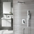 thumbnail image 5 of Boyel Living 10 inches Rain Shower System Wall Mount Dual Shower Heads with Adjustable Handheld Shower Chrome, 5 of 9