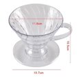 thumbnail image 3 of Taza de filtro de goteo cónico con mango de baristas, soporte para elaboración de cerveza reutilizable para la filtración de té, accesorios para taza B Macarena Taza de gotero de café, 3 of 8