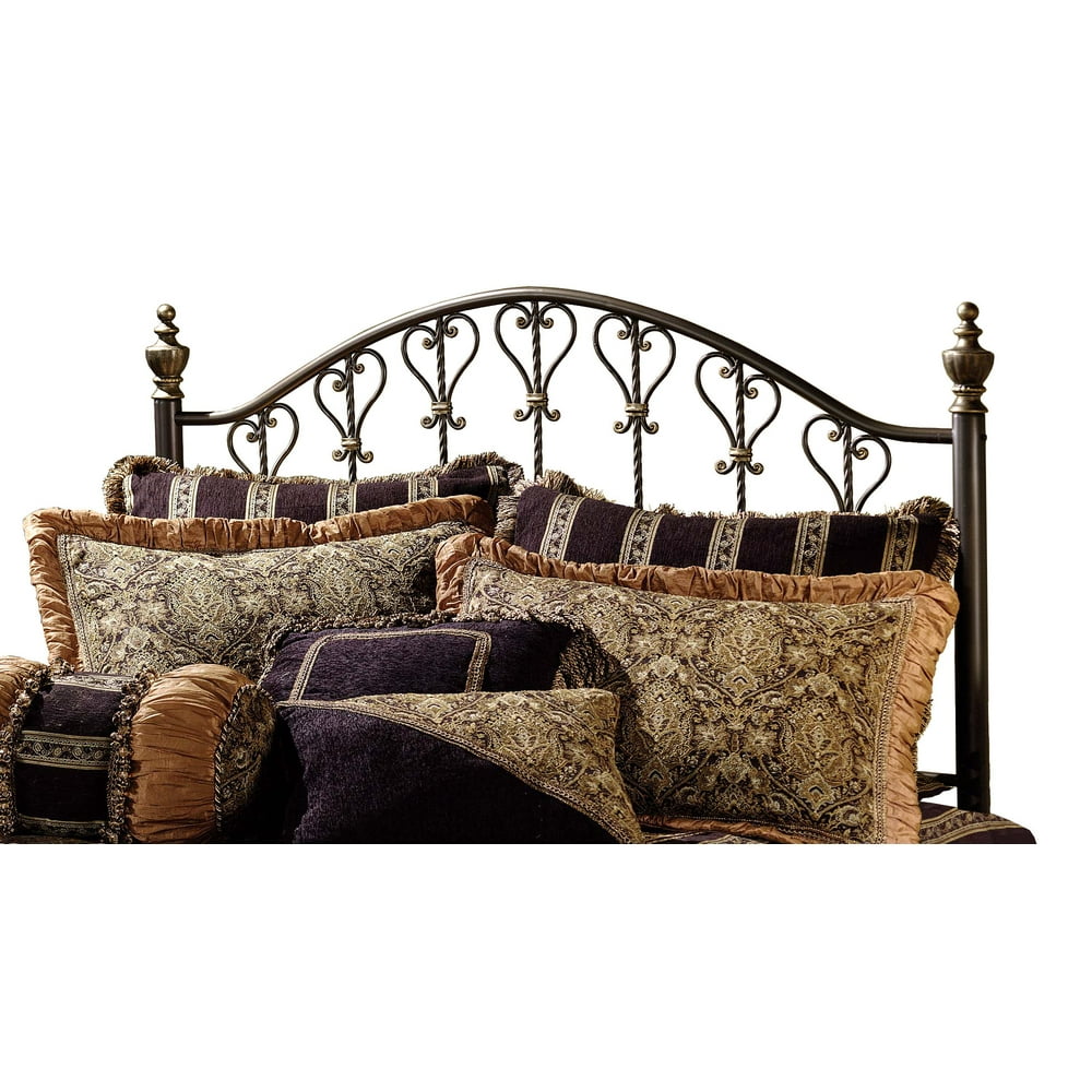 Hillsdale Furniture Huntley King Metal Headboard, Dusty Bronze