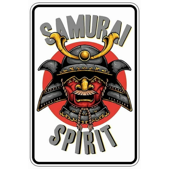 Samuri Spirit Sign Metal Funny Man Cave House Decor B210