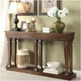 thumbnail image 6 of Oak Finish Console Table with Lower Shelf, Entryway Sofa Table with Storage for Living Room, Hallway, 6 of 6