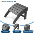 thumbnail image 5 of Adirondack Ottoman Footrest for Adirondack Chair,HDPE All Weather Outdoor Folding Foot Stool for Porch, Backyard, Lawn, 5 of 8