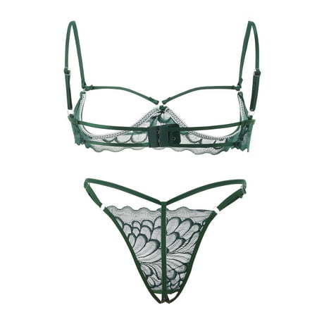 Upioiwer Lingerie Bra Women S Bras No Underwire Steel Lingerie Sexy Underwear Lace Garter Pajamas Ring Fashion Sleepwear Wireless Pushup Bra For Women Lingerie Set Home Wear  Lace Womens Bralettes