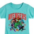 thumbnail image 3 of Marvel The Avengers - Collegiate - Toddler And Youth Girls Fitted Short Sleeve Graphic T-Shirt, 3 of 5