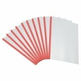 thumbnail image 1 of Uxcell Clear Report Covers with Sliding Bar, 10mm 75 Sheets Capacity, Red,10 pack, 1 of 6