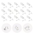 thumbnail image 2 of Weiweiguan 50 Pcs Clip-on Base de Boucles d'Oreilles Sûr Non Percé Clips d'Oreilles Femmes Matériel DIY, 2 of 7