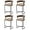 Brown2, variant on Height Bar Stools Set of 2 for Kitchen Counter, 26" Bar Chairs with Back, Modern Height Island Barstools, Upholstered Breakfast Stools for Dining Room, Cafe, Kitchen Island, Comfy, Ivory