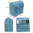 thumbnail image 4 of Blue and Black Stand Mixer Cover, Doodle Style Cinema Movie Theater Camera Seat Popcorn Clapper, Kitchen Appliance Organizer Bag Cover with Pockets, 5 Quarts, Pale Blue and Black, by Ambesonne, 4 of 4