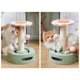 thumbnail image 2 of KAIYANG Árbol para gatos, torre para gatos, soporte de escalada para mascotas con bola colgante para gatitos, gatos adultos, fresa, aguacate, verde, multicolor, 2 of 5