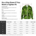 thumbnail image 5 of Gaeub Tiny Green Fern Leaves Men's and Women's UPF 50+ Long-Sleeved Sun Protection Clothing, Fishing Shirt Long Sleeve Zip-Large, 5 of 7