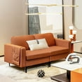 thumbnail image 6 of Modern Loveseat Sofa Couch with Side Storage Pocket, 6 of 11