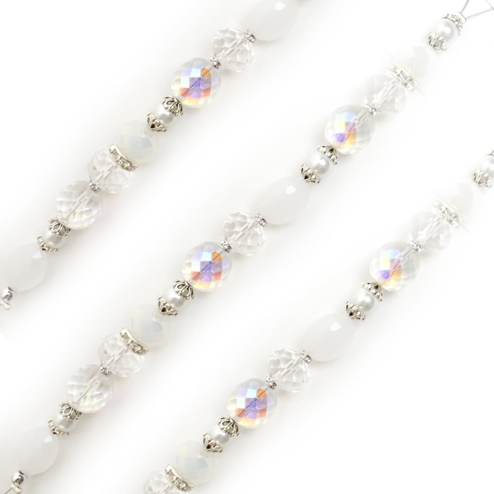 Dress It Up Jesse James Beads 7" Crystal Glass Bead Strand, Sewing Fastener Beads