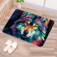 thumbnail image 5 of Wolf Indoor Rug Outdoor Carpet Door Rug Polyester Non-Slip Machine Washable Bath Mats, 5 of 6