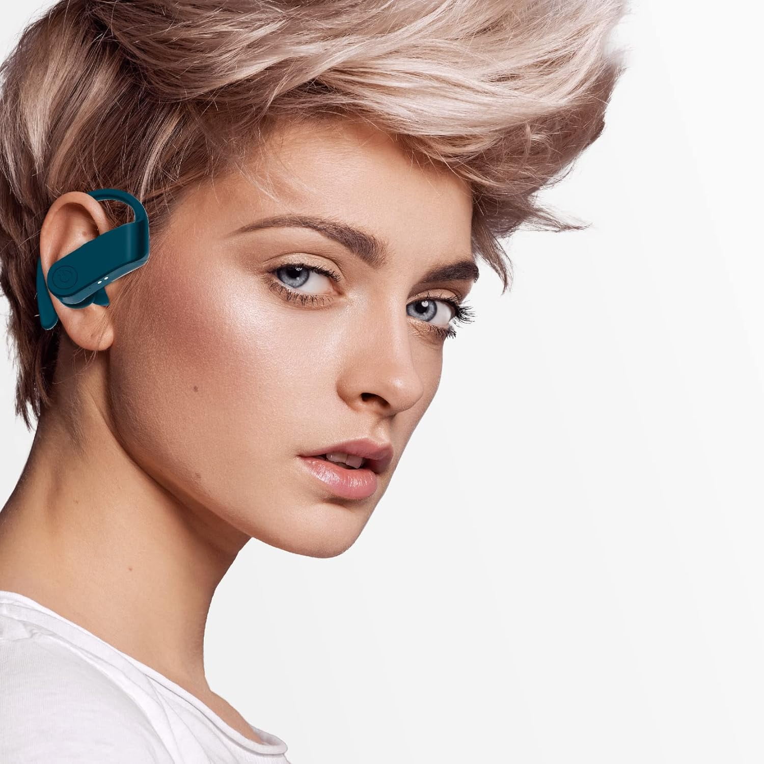 COBY True Sport Wireless Earbuds with Playback Controls, Bluetooth Earbuds for Phones & iPads, Blue