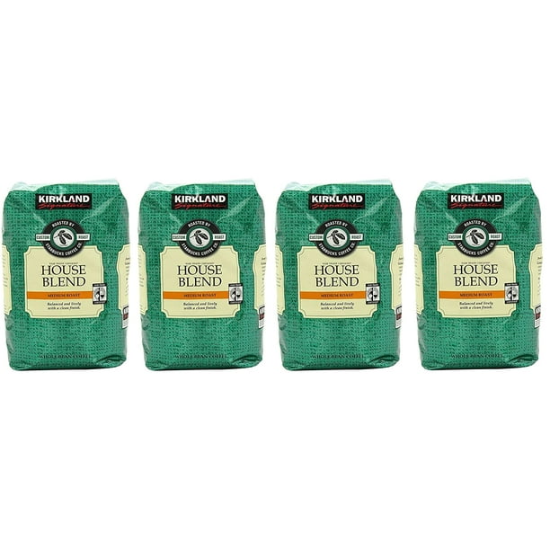 Kirkland Signature Starbucks Bean Coffee Medium Roast House Blend (4