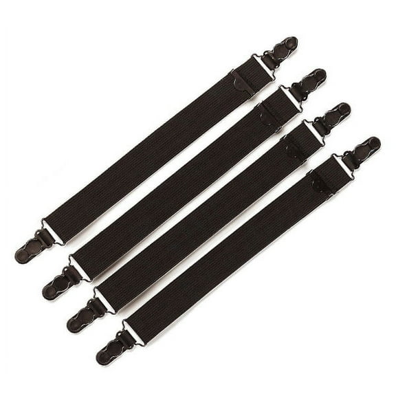 Rothco Black Military 4-Piece Straight Shirt Stays