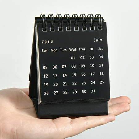 Lemonbest Pure Color Mini Calendar Desktop Decoration Portable Small