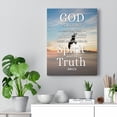 thumbnail image 5 of Scripture Walls John 4:24 God is a Spirit Bible Verse Canvas Christian Wall Art Ready to Hang Unframed, 5 of 9
