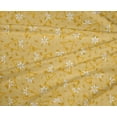 thumbnail image 4 of oneOone Polyester Lycra Dark Yellow Fabric Texture & Triangle Geometric Craft Projects Decor Fabric Printed By The Yard 56 Inch Wide, 4 of 4