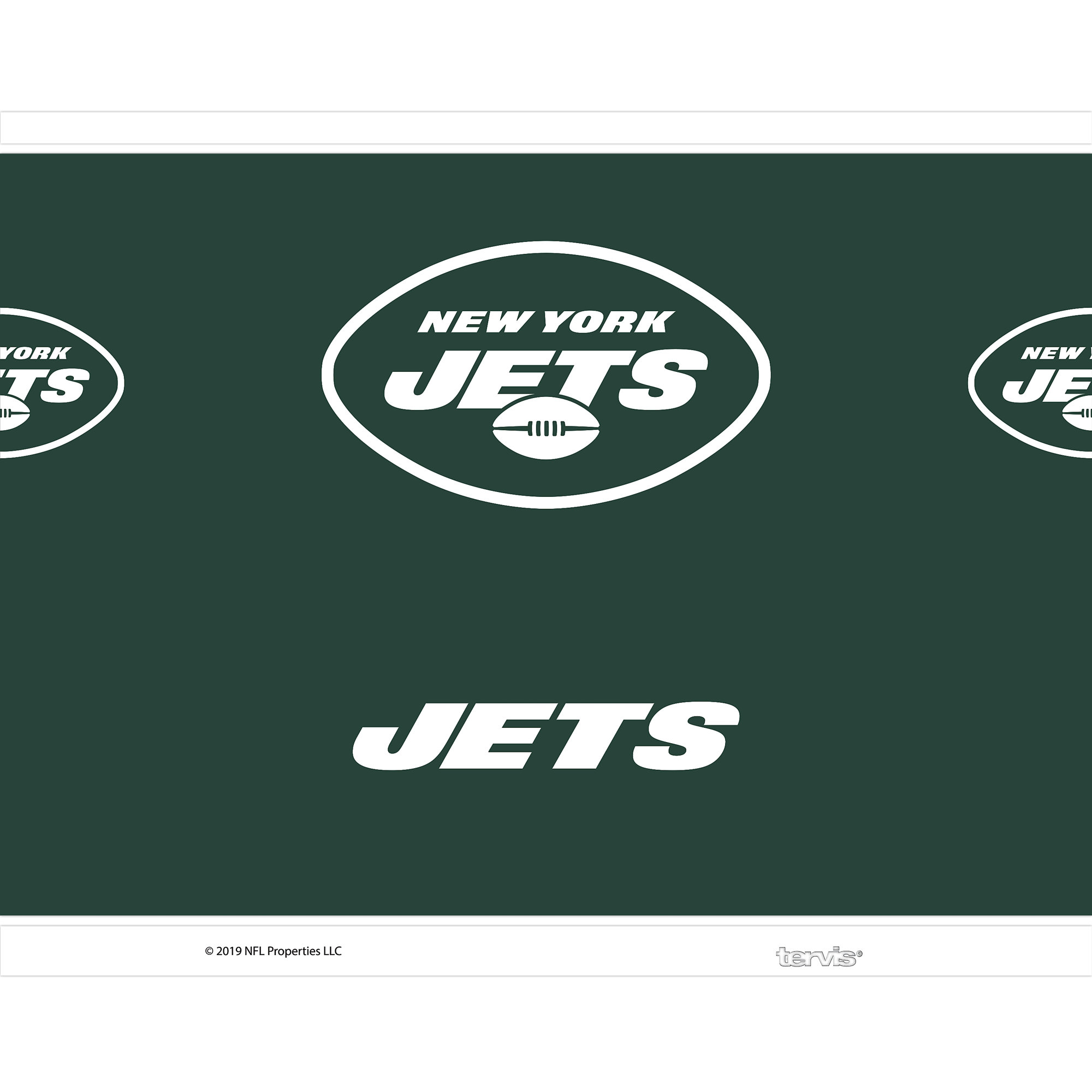 NFL New York Jets Touchdown 24 oz Stainless Steel Water Bottle with lid