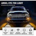 thumbnail image 4 of 2 X 2.5 Inch Led Fog Light Bulb 12v 30w 6000k Daytime Running Light With White Angel Eye Replacement Car Fog Light Headlight Daytime Running Light, 4 of 5