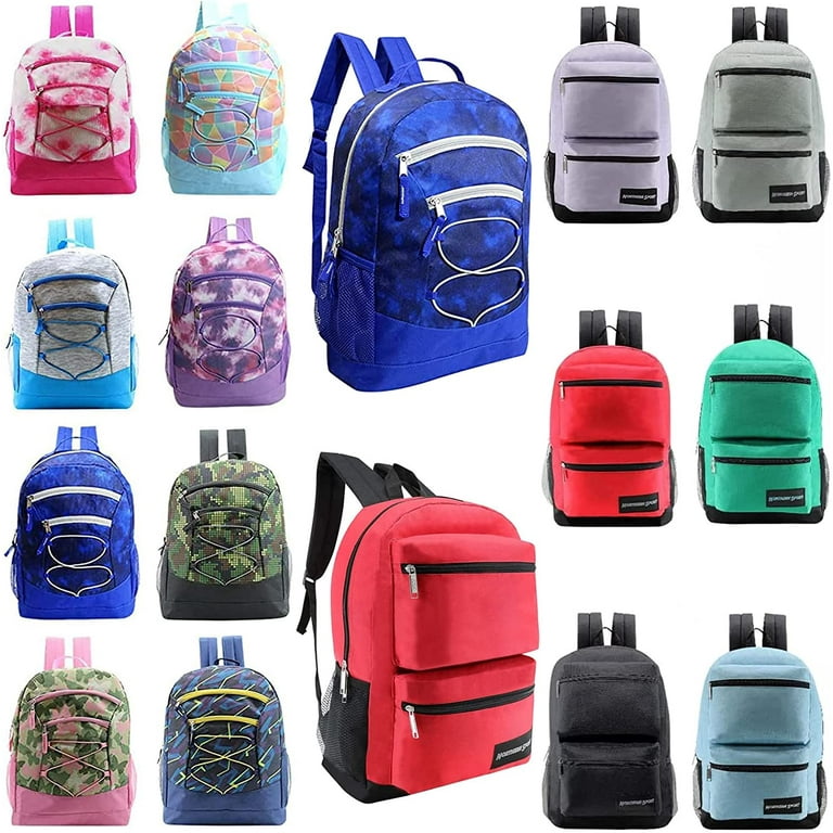 17 Kids Basic Wholesale Backpack in 8 Colors - Bulk Case of 24