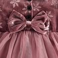 thumbnail image 3 of LOVZFMLL Robe de Princesse Mignonne à Rayures Chaudes avec Poches pour Filles Tout-Petits, 3 of 5