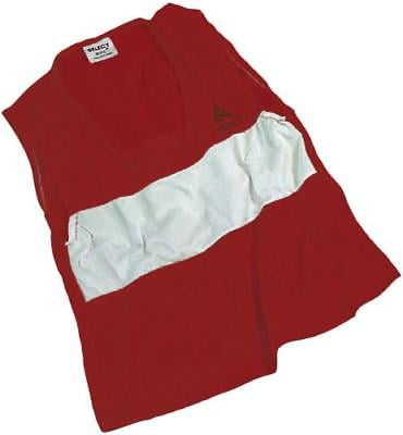 Select ScrimMage Over-Vest Soccer Training Bib, YOUTH, Red, 2PK by