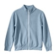 thumbnail image 4 of Busydd Boys and Girls Corduroy Jacket 4-15 Years Casual Solid Color Long Sleeve Fall Jacket Trendy Ribbed Zip Up Stand Collar Jacket Outerwear, 4 of 9