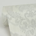 thumbnail image 2 of Sirpi Wallcoverings Renatta Silver Damask Wallpaper, 2 of 3