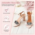 thumbnail image 2 of Pack Decorative Rhinestone Shoe Clips, Zinc Alloy Removable Fashion Crystal Flower Clips Buckle for Women, 2 of 5