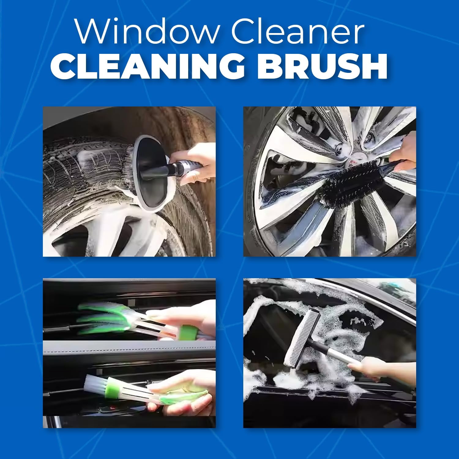 Nazarian Complete Car Cleaning Kit with Window Cleaner, Cleaning Brush, Polish Tools, Detailing Bucket - Car Wash Kit for Interior & Exterior Auto Detailing and Maintenance