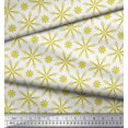 thumbnail image 2 of Soimoi Cotton Cambric Fabric Flower Artistic Print Sewing Fabric Yard 42 Inch Wide, 2 of 3