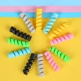 thumbnail image 3 of Trayknick 10Pcs Cord Protector Spiral Design Soft Silicone Universal Lightweight Charger Cable Saver for Charging Line, 3 of 13