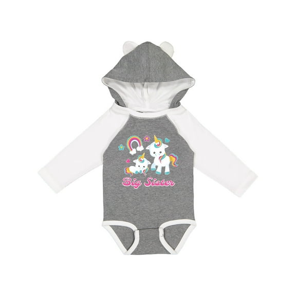 Inktastic Big Sister Girls Long Sleeve Baby Bodysuit