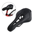 thumbnail image 4 of Sillín de bicicleta acolchado Asiento de sillín de bicicleta de carretera Suave transpirable Impermeable Ligero Accesorio para ciclismo - negro Baoblaze Reemplazo del sillín de bicicleta, 4 of 8