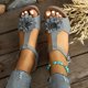 thumbnail image 5 of Sandalias de Cuña de las Mujeres Casuales de Moda Flor de Verano Grueso Sueldo Hueco de Una Correa de Tacón Alto Sandalias de Cuña, 5 of 7
