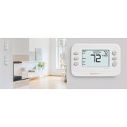 Honeywell TH2320WF4010 24V FOCUSPRO S200 WIFI Smart Multi Stage Programmable / Non Programmable Hardwire Powered Digital Thermostat With Backlight 3H/2C Heat Pump Or 2H/2C Conventional 32-90F
