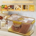 thumbnail image 2 of Bread Box for Kitchen Countertop, Airtight Loaf Bread Storage Container, Time Recording Bread Keeper with Lid, Bread Holder Bin for Homemade Bread, Bun, Bagel, Loaf-yellow, 2 of 7