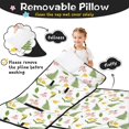 thumbnail image 3 of Pioneer Flower Floral Print Pattern Teens Toddler Nap Mat with Pillow, Sleeping Mat Bag for Preschool Daycare 50"x20", 3 of 6