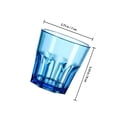 thumbnail image 2 of unbranded 4Ud Vasos De Acrílico Transparente Azul Forma Octagonal Para Bebidas Como Whisky, 2 of 8